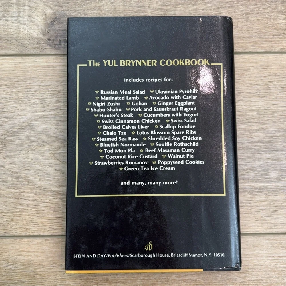 Vintage‎ The Yul Brynner Cookbook OOP